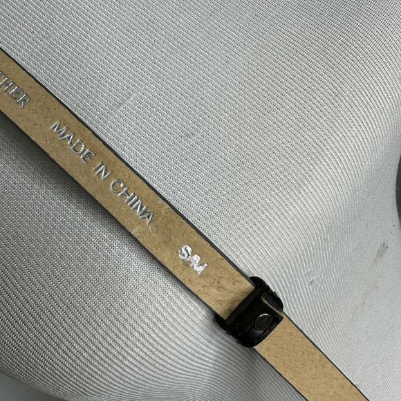 SERAPHINE snakeskin LEATHER skinny belt waist cinching womens S/M - Picture 7 of 7